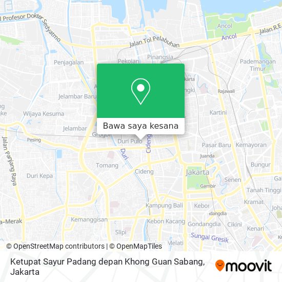 Peta Ketupat Sayur Padang depan Khong Guan Sabang