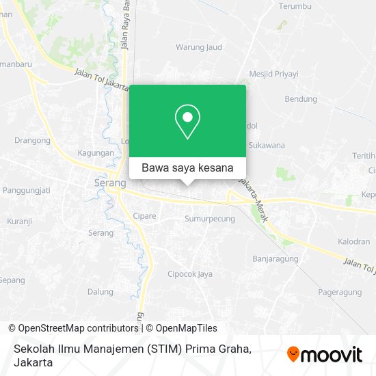 Peta Sekolah Ilmu Manajemen (STIM) Prima Graha