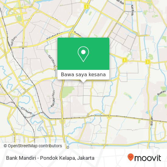 Peta Bank Mandiri - Pondok Kelapa