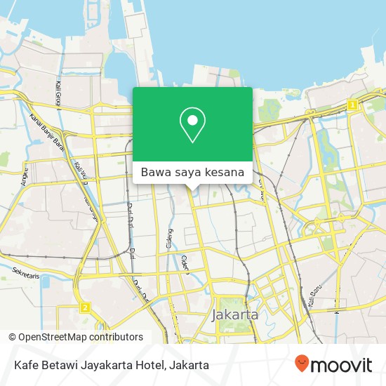 Peta Kafe Betawi Jayakarta Hotel