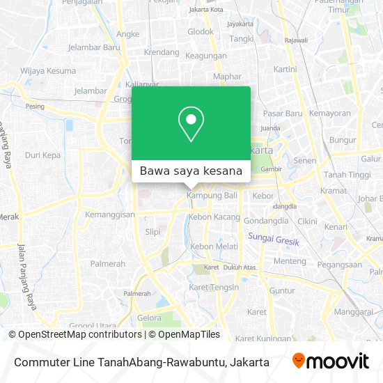 Peta Commuter Line TanahAbang-Rawabuntu
