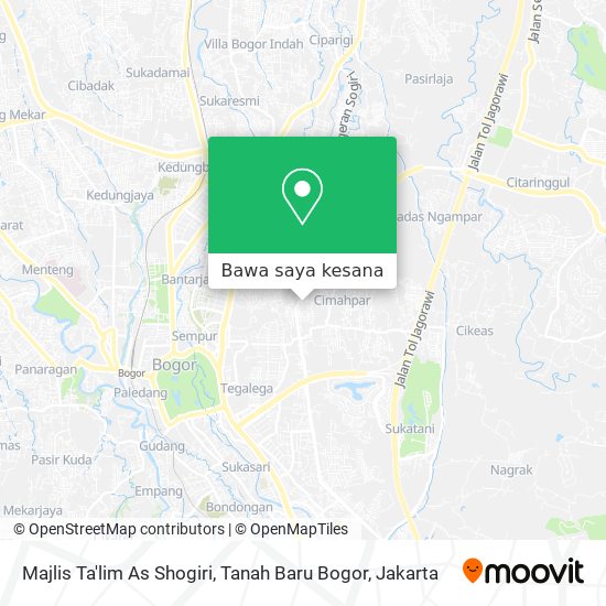 Peta Majlis Ta'lim As Shogiri, Tanah Baru Bogor