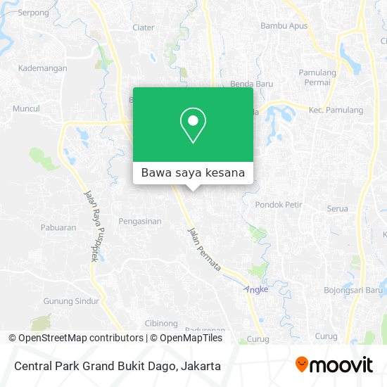 Peta Central Park Grand Bukit Dago