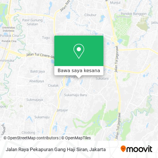 Peta Jalan Raya Pekapuran Gang Haji Siran