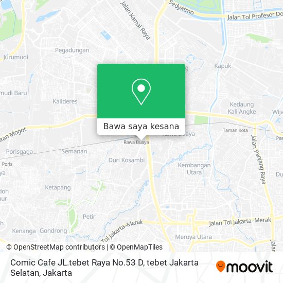 Peta Comic Cafe JL.tebet Raya No.53 D, tebet Jakarta Selatan