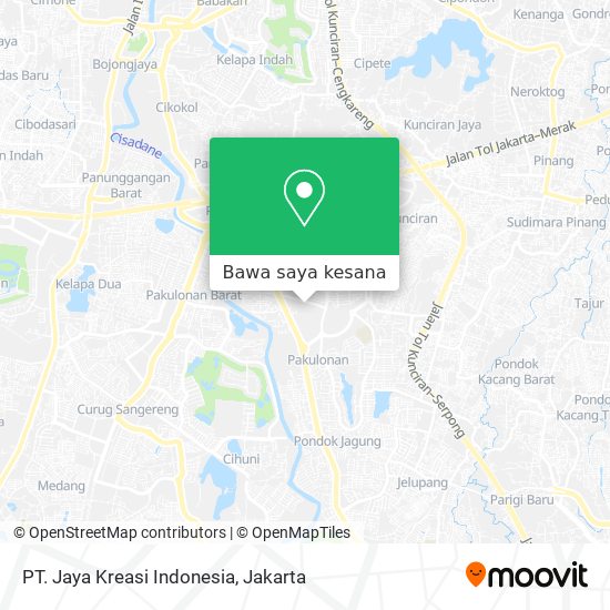 Peta PT. Jaya Kreasi Indonesia