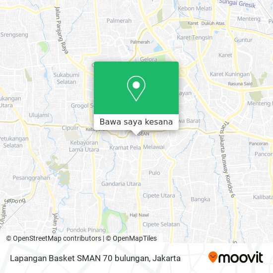 Peta Lapangan Basket SMAN 70 bulungan