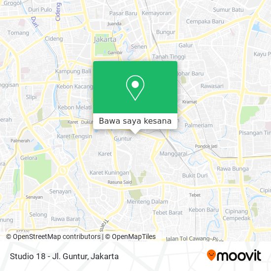 Peta Studio 18 - Jl. Guntur