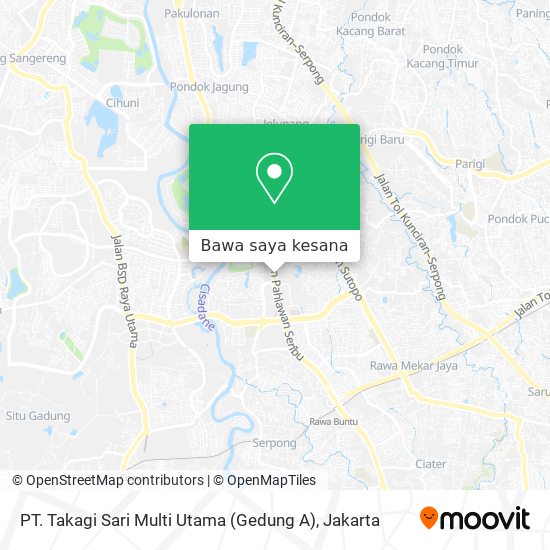 Peta PT. Takagi Sari Multi Utama (Gedung A)