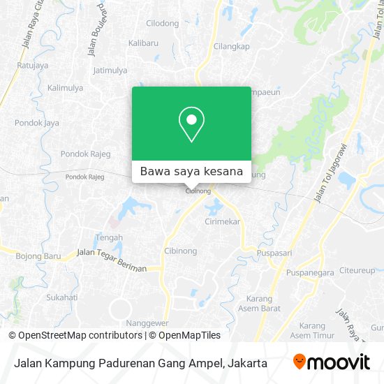 Peta Jalan Kampung Padurenan Gang Ampel