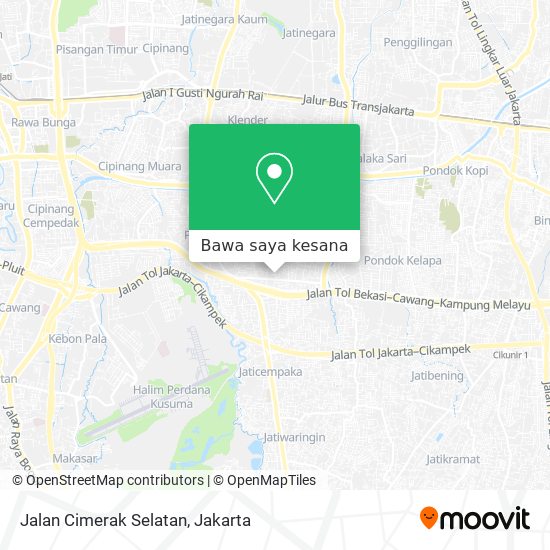 Peta Jalan Cimerak Selatan