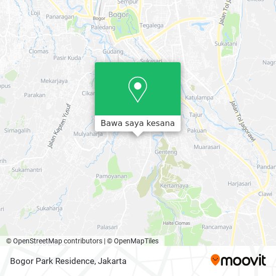 Peta Bogor Park Residence