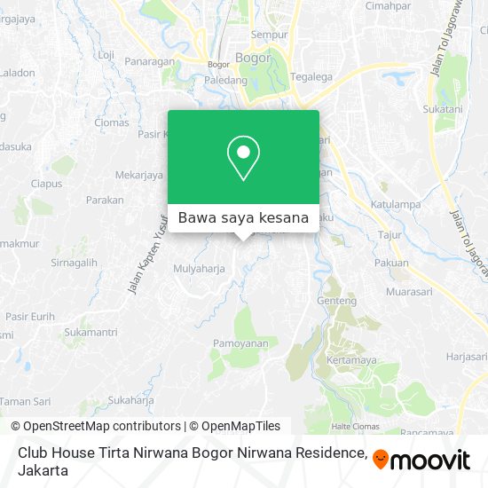 Peta Club House Tirta Nirwana Bogor Nirwana Residence
