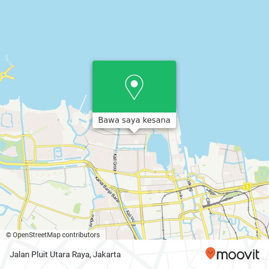 Peta Jalan Pluit Utara Raya