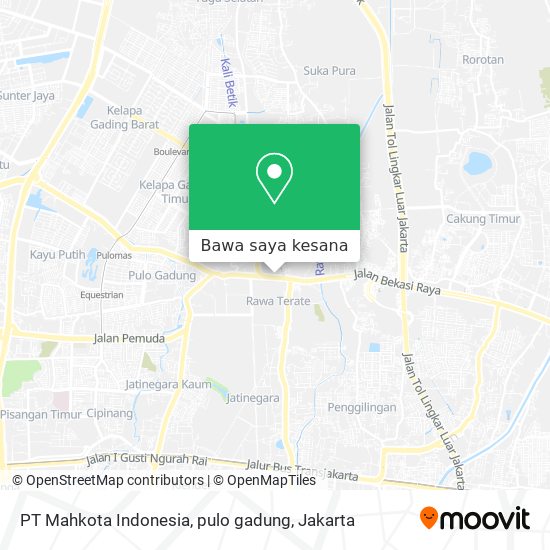 Peta PT Mahkota Indonesia, pulo gadung