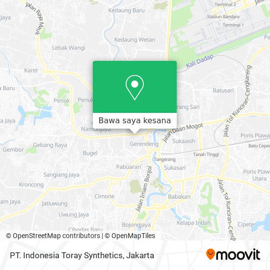 Peta PT. Indonesia Toray Synthetics