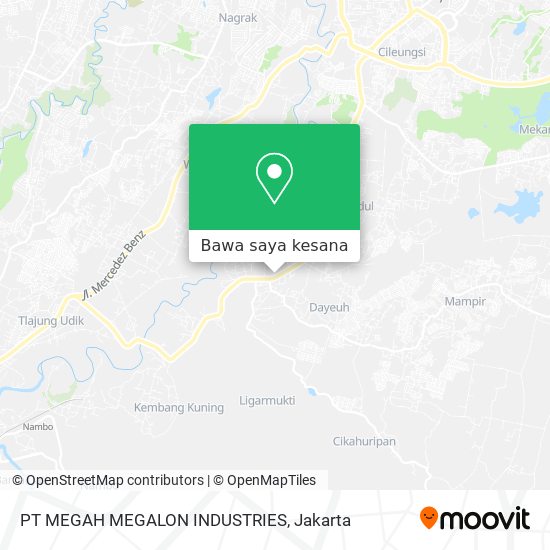 Peta PT MEGAH MEGALON INDUSTRIES