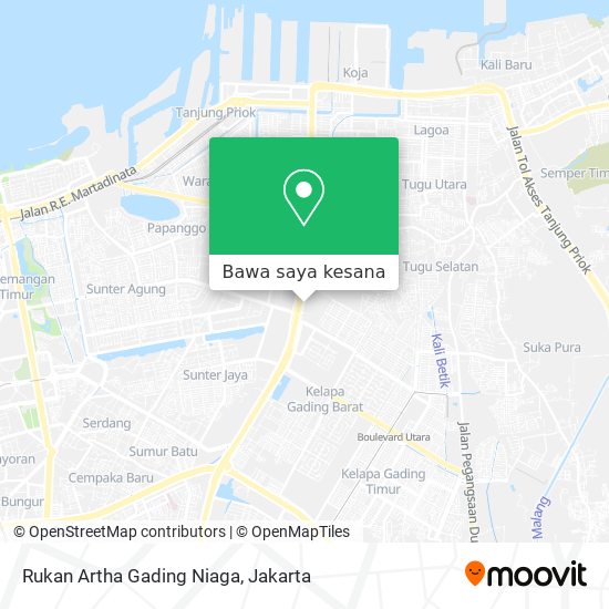 Peta Rukan Artha Gading Niaga