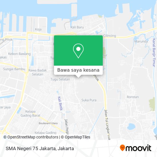 Peta SMA Negeri 75 Jakarta