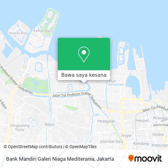 Peta Bank Mandiri Galeri Niaga Mediterania