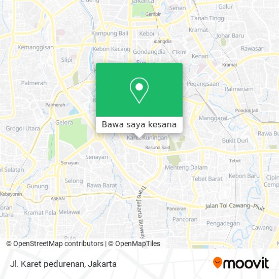 Peta Jl. Karet pedurenan