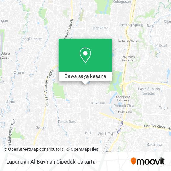 Peta Lapangan Al-Bayinah Cipedak