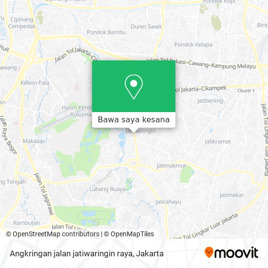 Peta Angkringan jalan jatiwaringin raya
