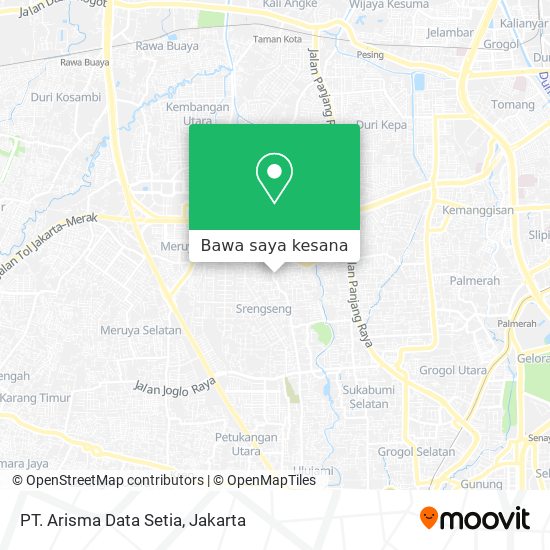 Peta PT. Arisma Data Setia