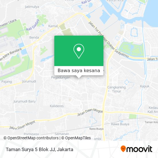 Peta Taman Surya 5 Blok JJ