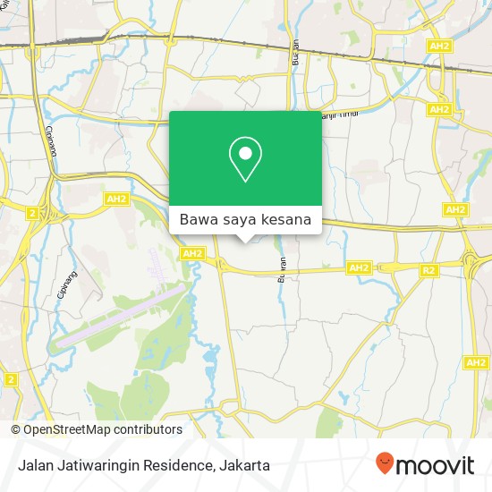 Peta Jalan Jatiwaringin Residence