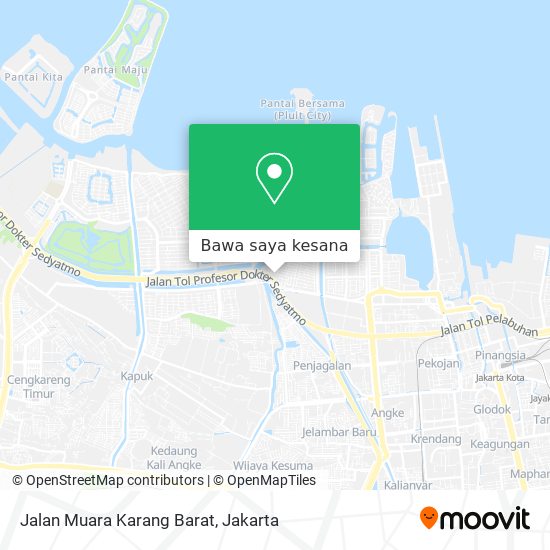 Peta Jalan Muara Karang Barat