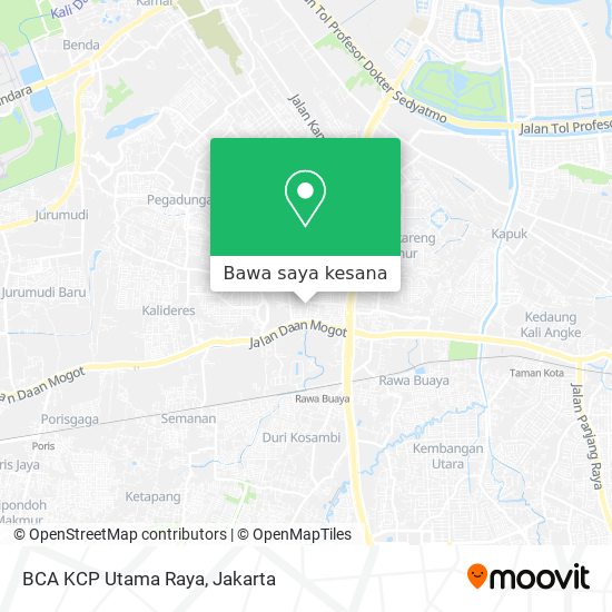 Peta BCA KCP Utama Raya