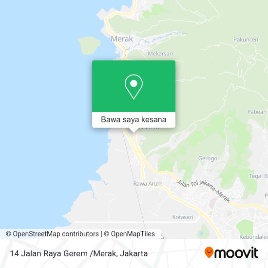 Peta 14 Jalan Raya Gerem /Merak