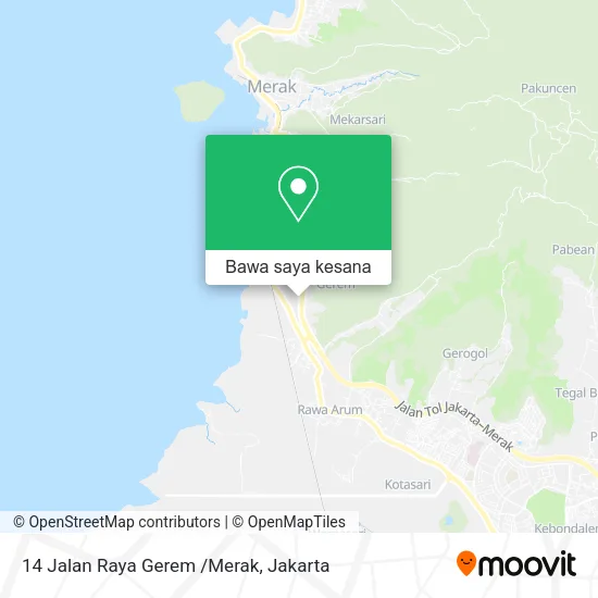Peta 14 Jalan Raya Gerem /Merak