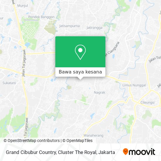 Peta Grand Cibubur Country, Cluster The Royal