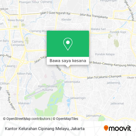 Peta Kantor Kelurahan Cipinang Melayu