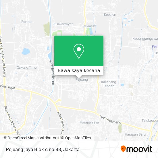 Peta Pejuang jaya Blok c no.88