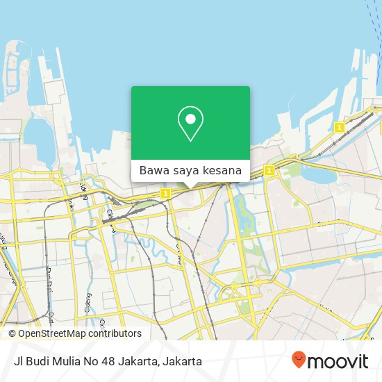 Peta Jl Budi Mulia No 48 Jakarta