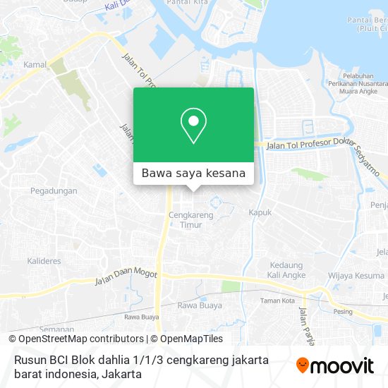 Peta Rusun BCI Blok dahlia 1 / 1/3 cengkareng jakarta barat indonesia