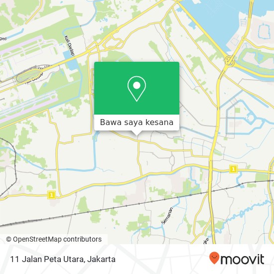 Peta 11 Jalan Peta Utara