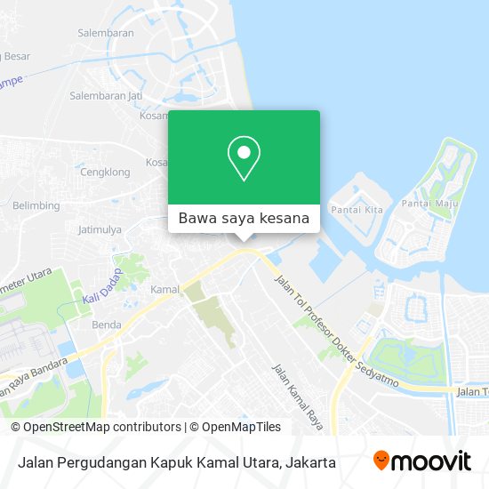 Peta Jalan Pergudangan Kapuk Kamal Utara