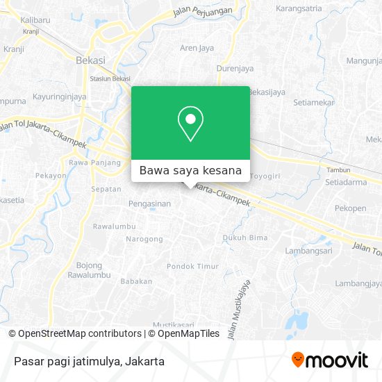 Peta Pasar pagi jatimulya