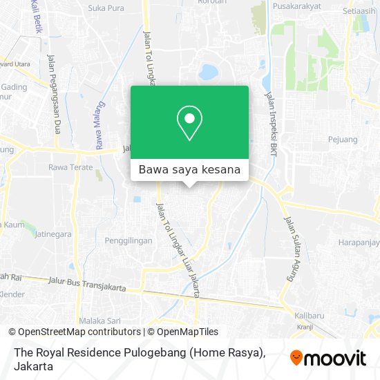 Peta The Royal Residence Pulogebang (Home Rasya)