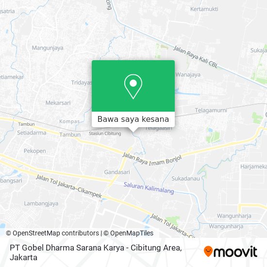 Peta PT Gobel Dharma Sarana Karya - Cibitung Area