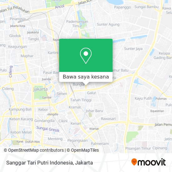 Peta Sanggar Tari Putri Indonesia
