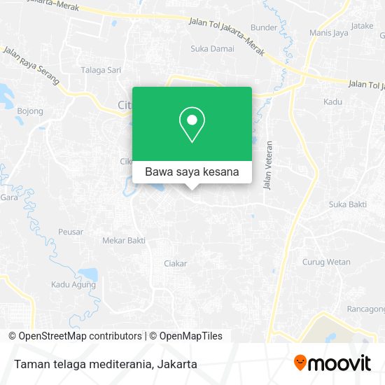 Peta Taman telaga mediterania