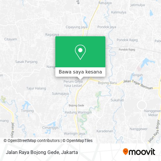 Peta Jalan Raya Bojong Gede