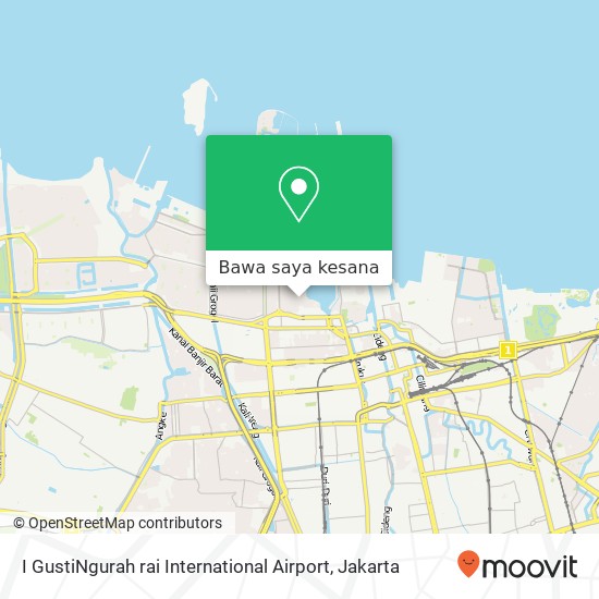Peta I GustiNgurah rai International Airport