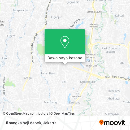 Peta Jl nangka beji depok