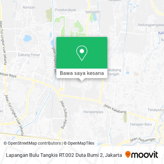 Peta Lapangan Bulu Tangkis RT.002 Duta Bumi 2